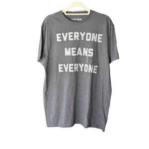 New With Tags!!! Fifth Sun Grey "Everyone" Tee L